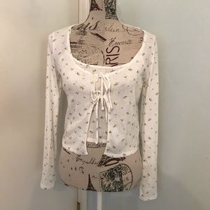 Lemon printed crop and cardigan co-ord